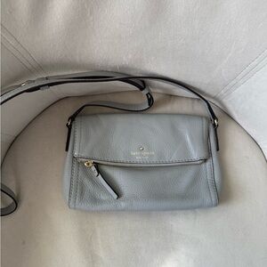 Kate Spade Gray Leather Crossbody Bag